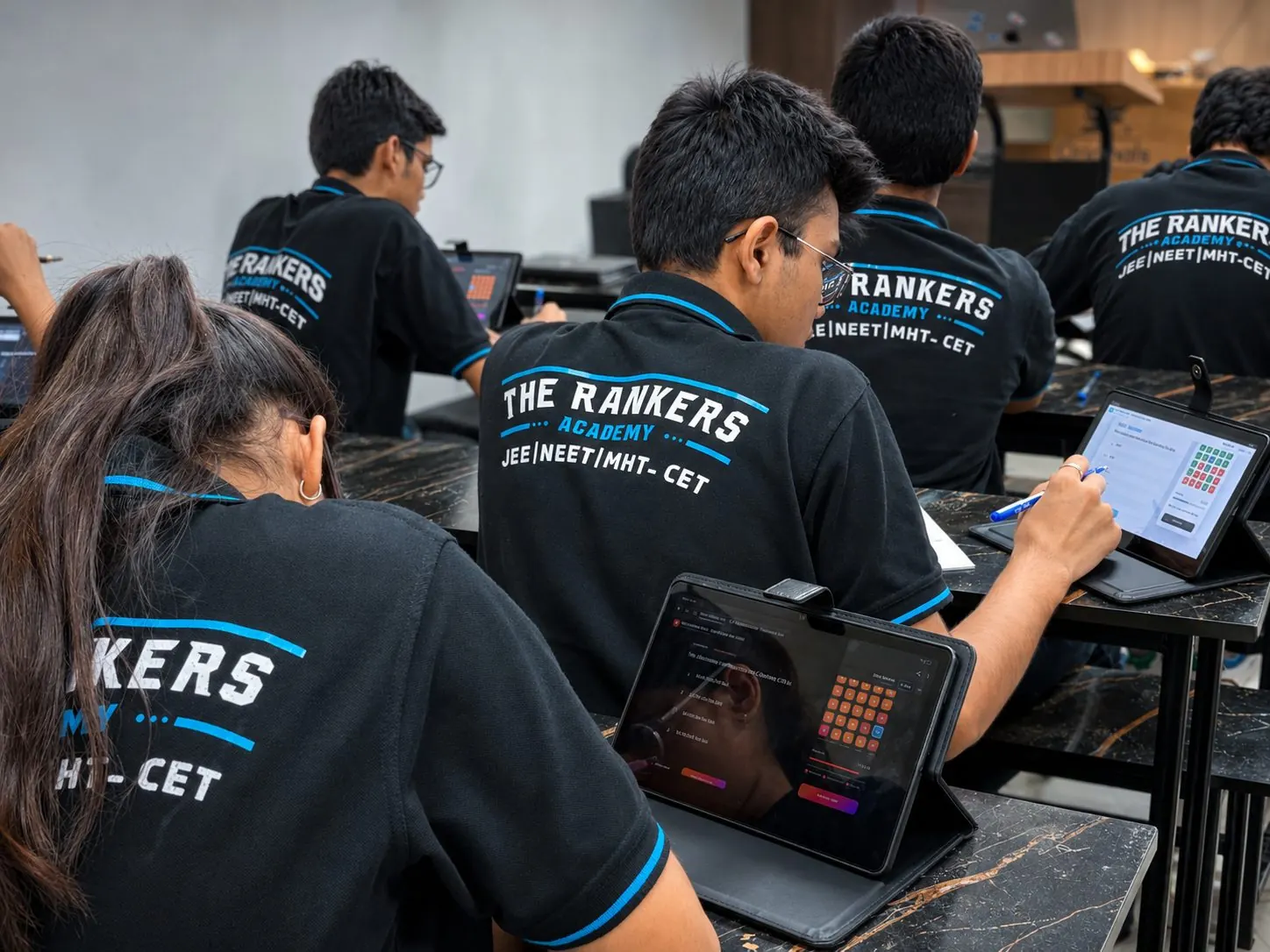 Morning micro-test on Rankers learning tablets